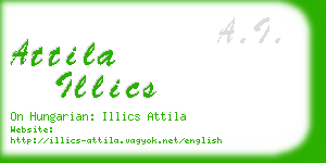 attila illics business card